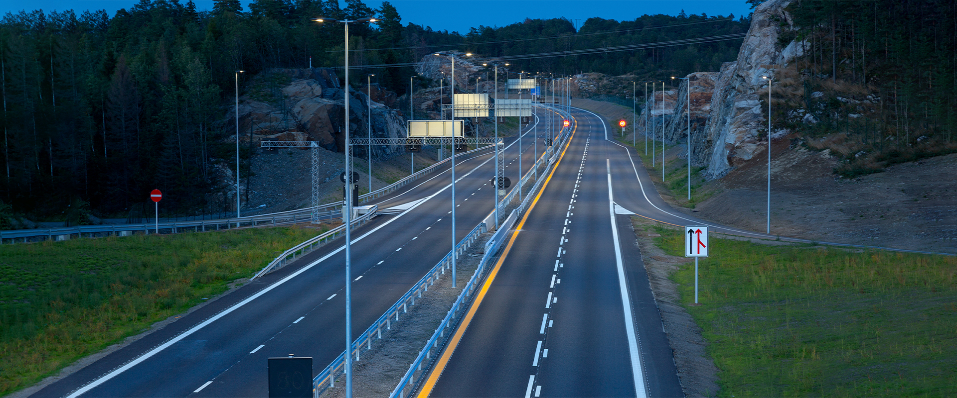 Arendal E18 LED street lighting