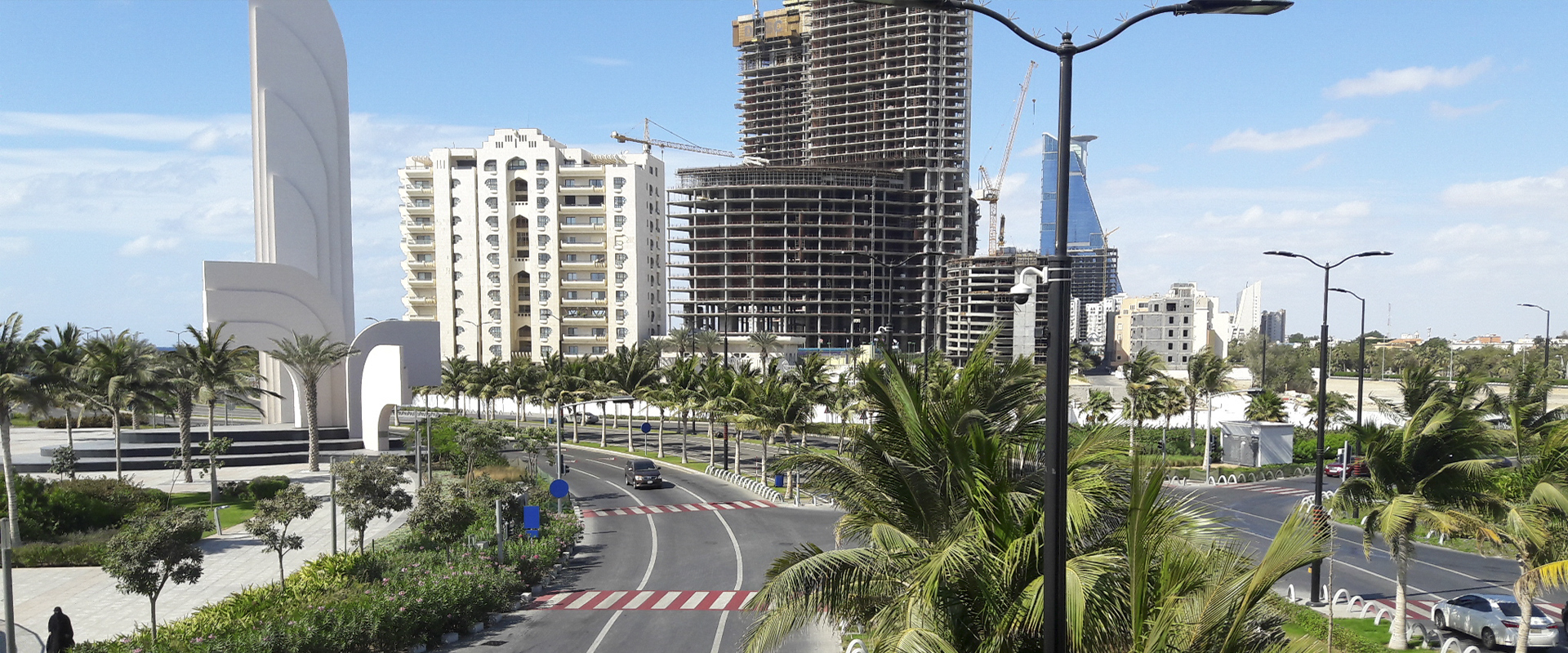 LED street lighting of Jeddah Corniche