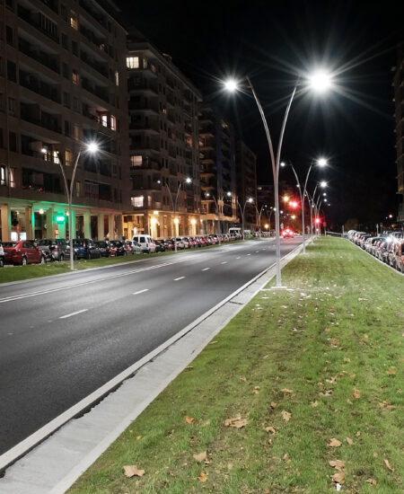 LED street lighting of San Sebastiàn