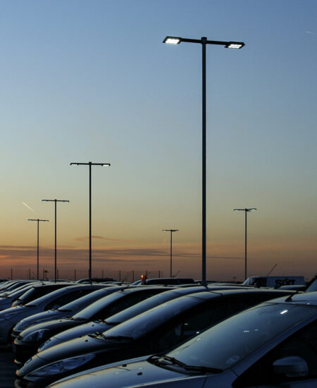 Parking lot lighting systems