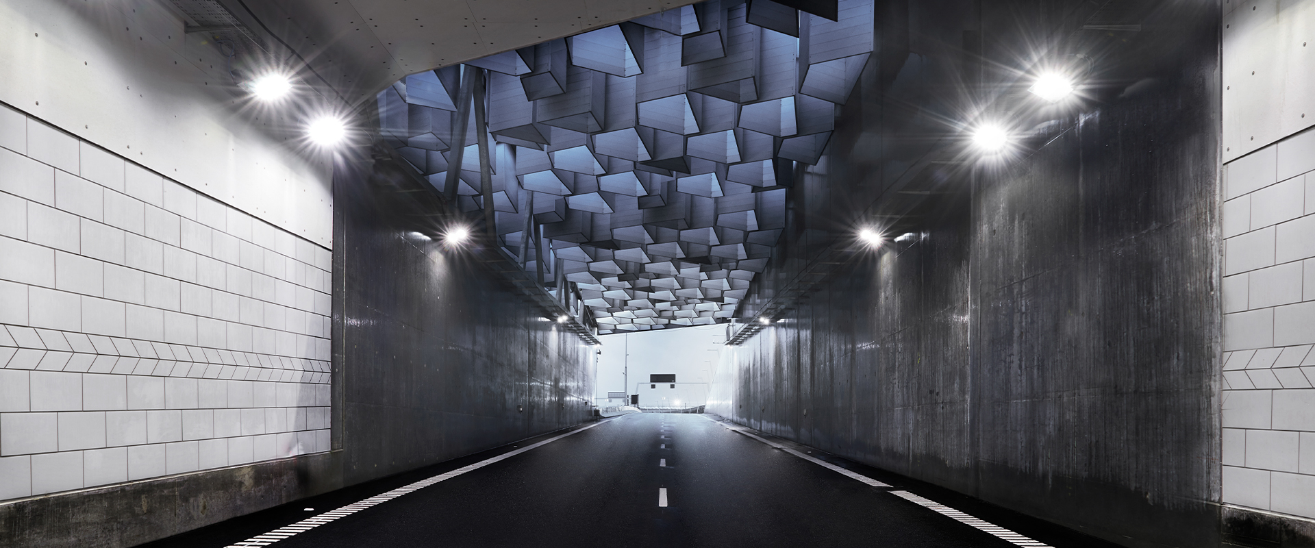 LED tunnel lighting of Nordhavn Tunnel