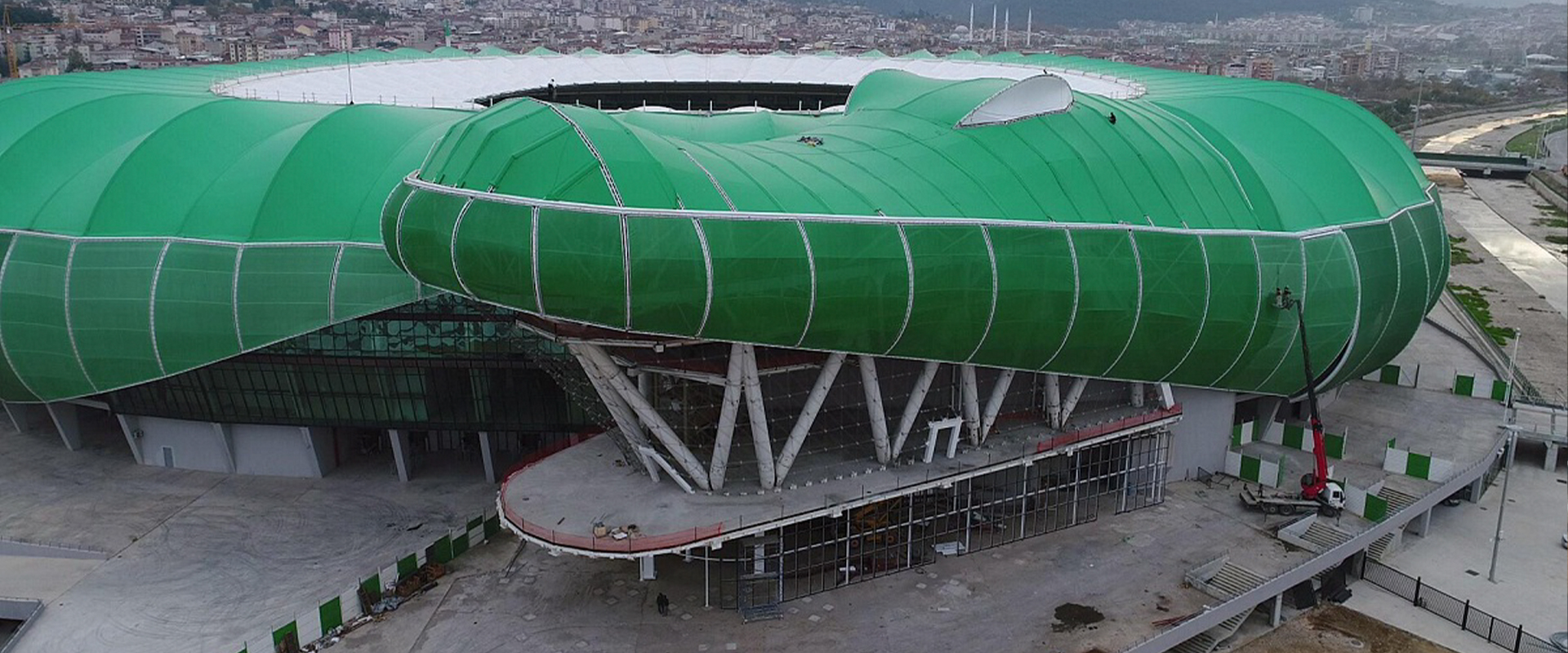 LED lighting of the Timsah Arena outdoor area