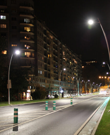 LED street lighting of San Sebastiàn