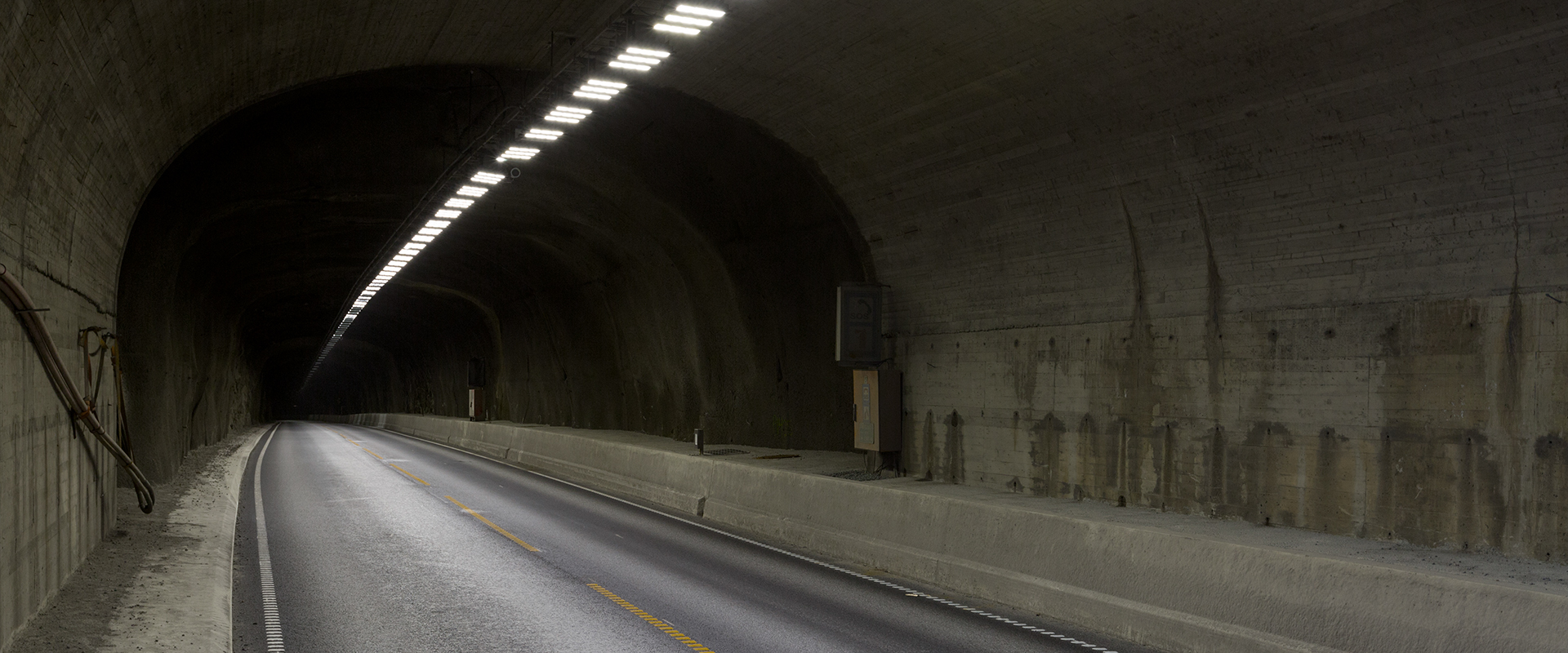 LED tunnel lighting of Mundalsberg Tunnel