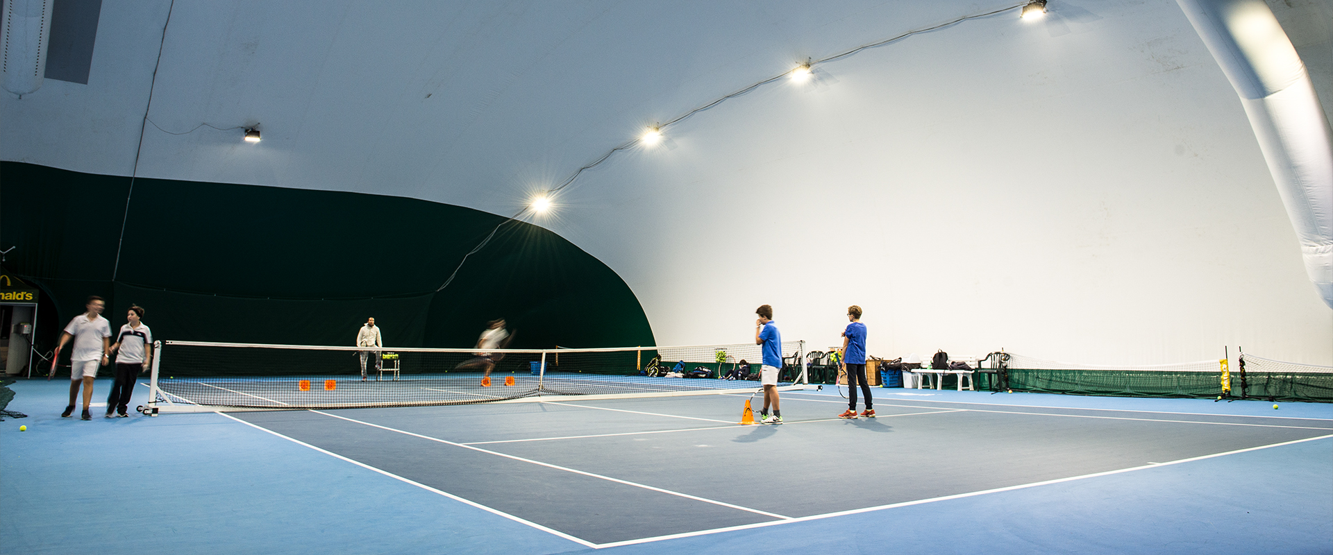 indoor tennis court lights