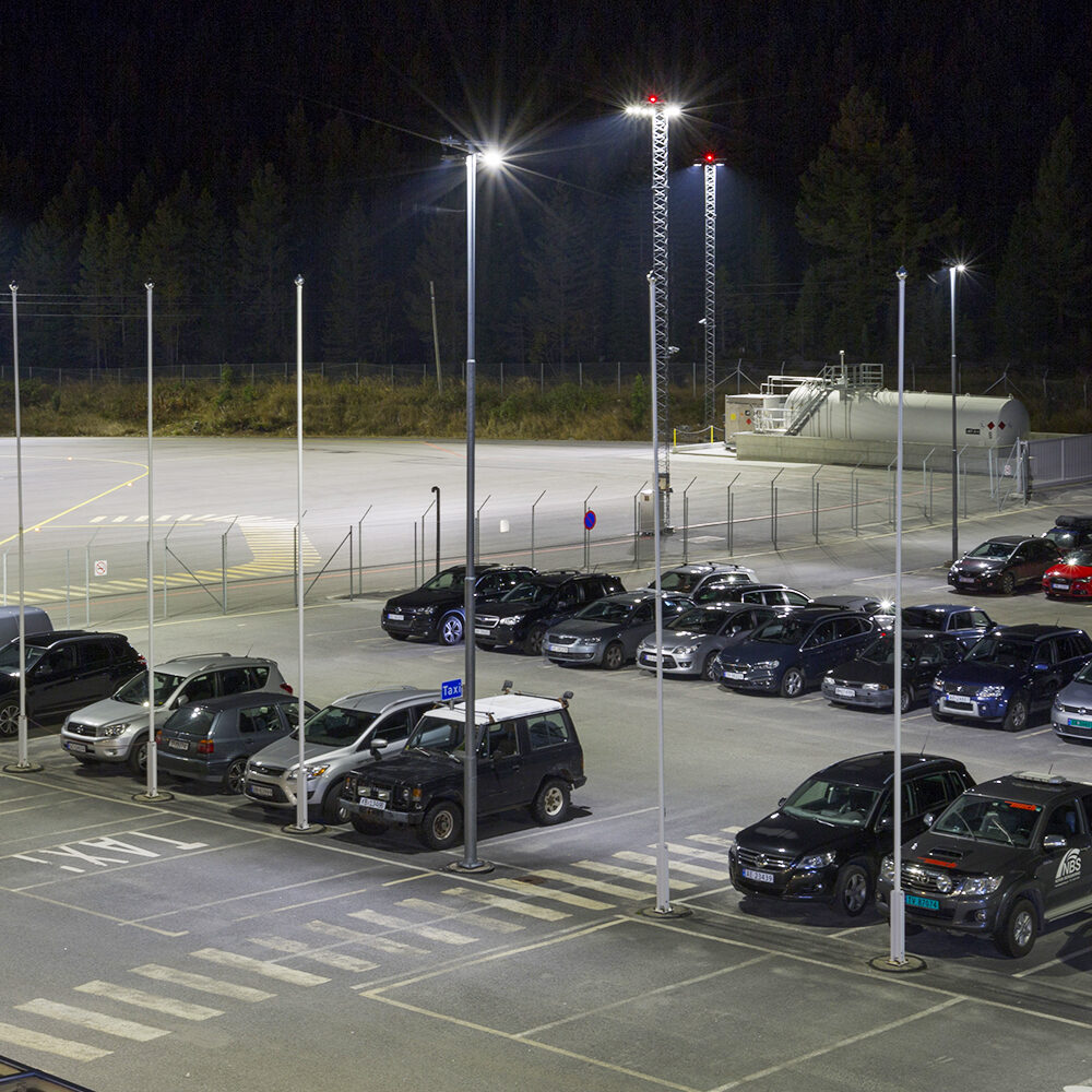 Outdoor parking lot led lighting & parking area lighting AEC